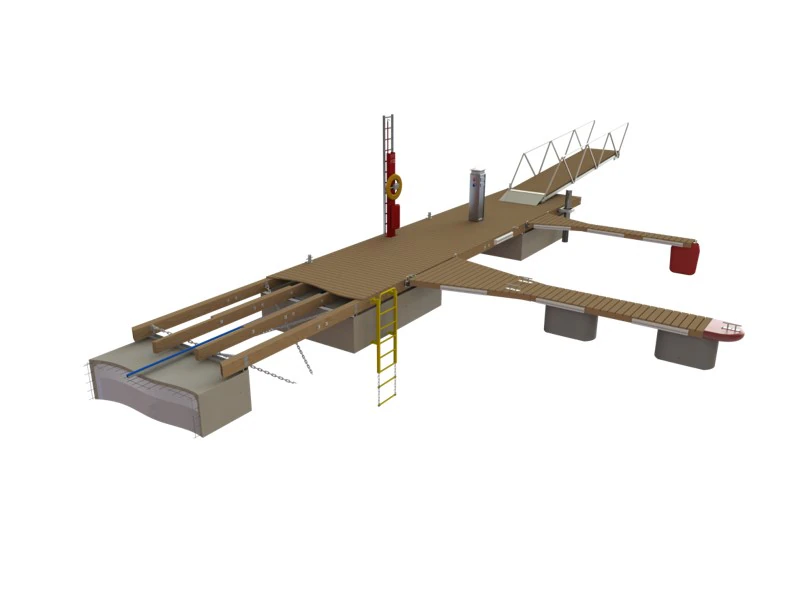 Timber pontoons with concrete float Andry Prodel +372 5304 4000 andry@topmarine.ee